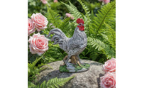 Cockerel Figurine Farmhouse Farm Animal Figurine Charming for Patio, Collectors