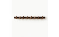 Coat Hanger with Sliding Hooks Easy to Install Wooden Hook Rail Stylish Wall-Attached Coat Rack for Entryway