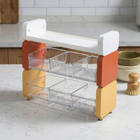 Tea Bag Organizer with 5 Drawers Space-Saving Tea Bag Holder with Drawer