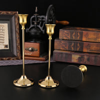 Vintage European Style Metal Candle Holder for Dinner Table Decor