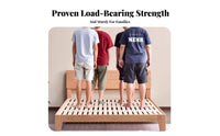 Knotknotless Roll-rollable Slat Frame humidity-resistantresistant Bed base Reinforced frame Mattress Foundation Easy to Install for DIY hobbyists, household owners, Apartment Dwellers, Guest Room, Sleepovers