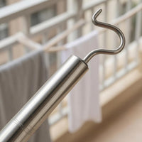 Stainless Steel Hook Rod Three-Section Household Helper Long Reach Household Implement