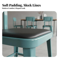 utilitarian Metal Seat sturdy Construction Stackable utilitarian Side Chair