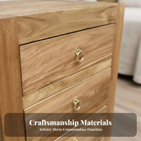3-Drawer Nightstand Vintage and design Bedside Table adaptable Use for Study, Parents