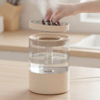 Humidifier with Two Mist Outlets Auto Shut off Top-Fill Humidifier Appliance Portable USB for Office Workers, Bedroom, Bedside