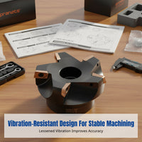 75° Face Milling Cutter for Horizontal CNC, Waste Angle, KAP400R63, Multiple Sizes Available