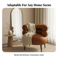 Sumptuous Barrel Chair Soft and Comfortable Vanity Stool Multifunctional