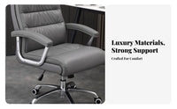 360° Swivel High-Back Executive Chair Wide Seat Office Furniture Adjustable Height Ergonomic Design for Executives, Students, Gamers, Study Room