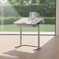 Rolling Adjustable Study Table with light Ergonomic Design children's Furniture