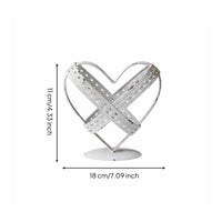 Retro Heart Ornament Distressed Finish Home Decor Retro Design House Decoration for Wedding, Photo Photography