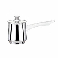 Multi-Functional Turkish Coffee Pot Thickened Material Cezve Ibrik Pot Easy to Clean Cezve Ibrik High-Temperature Resistant for Baristas, Parents, Restaurant