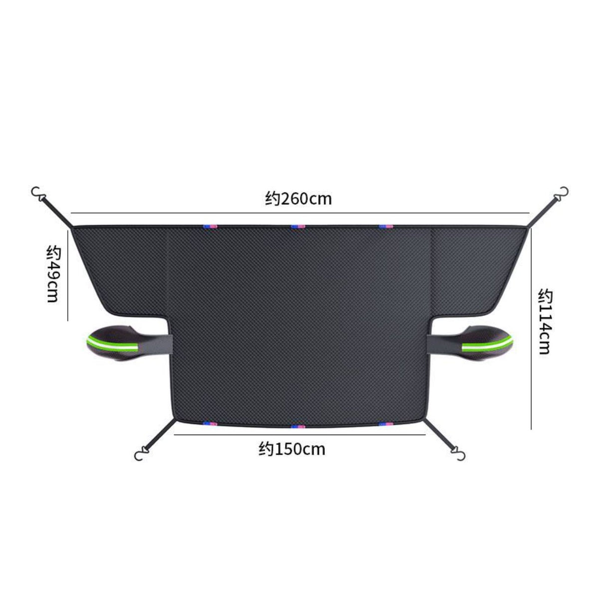 Thickened Material Car Windshield Sun Shade Includes Storage Bag Car Sun Shade Protection Windshield Cover Easy to Install for Winter, Outdoor