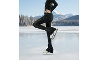 Figure Skating Padded Shorts Quick-Fasten Zipper 3D Padded Hip Shorts Shock Absorbing Skiing Crash Pants for Kids, Adults