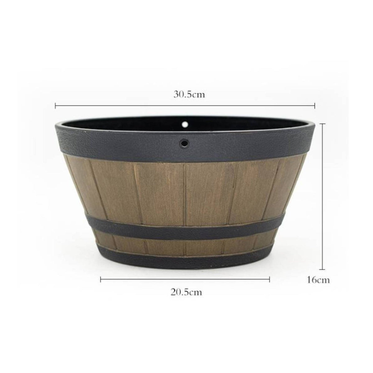 Resin Hanging Flower Pot Thickened Outdoor Decor Sturdy for Balcony