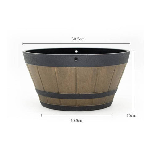 Resin Hanging Flower Pot Thickened Outdoor Decor Sturdy for Balcony