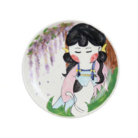 Tang Dynasty Lady Plate, New Bone China, 8 Inch