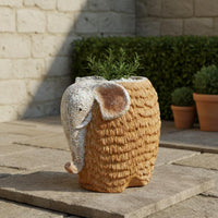 Elephant Planter Oxide Elephant Flower Pot Outdoor for Villa, Balcony