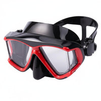 Freediving Underwater Visor Waterproof Silicone Scuba Underwater Visor Leak-Resistant Seal Anti-Fog Diving Goggles for Freedivers, Snorkelers