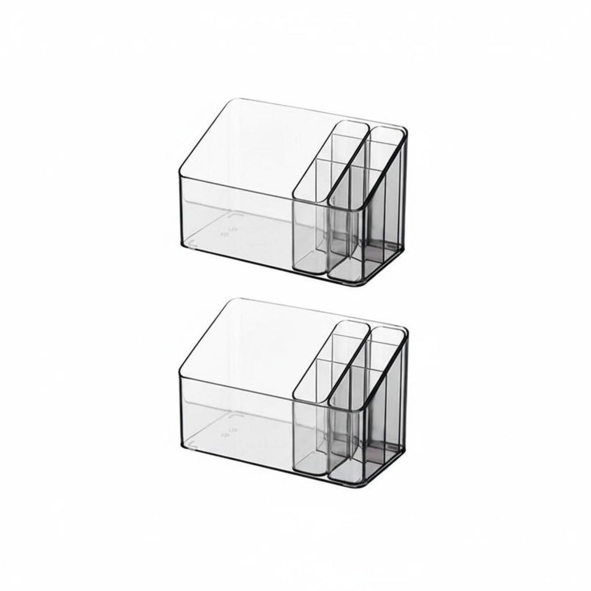 Clear Cosmetic Divider Tray Easy to Clean Divided Storage Tray flexible Design