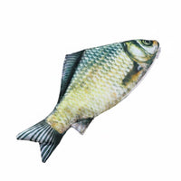 Multi-Purpose Aquatic Creature Shaped Writing Utensil Case Zipper Closure Realistic Aquatic Creature Pouch Novelty Carp Bag for Students, Kids, Fishing Enthusiasts, School, Office