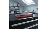 Foam Insert Black-and-Red Layered Foam Insert Textured Storage Padding