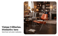 Retro Green Chair and Table Set Utilitarian Design Business-Grade Furniture Wear-Resistant Space-Efficient