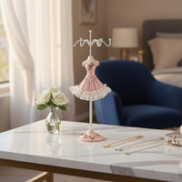 Resin Mannequin Jewelry Holder Gift Idea Mannequin Jewelry Organizer Decorative Dress Display Stand Elegant for Dressing Table, Bedroom