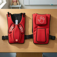 Heimlich Training Vest Chest Graphics Airway Obstruction Assistance Training Vest Black Trim Heimlich Maneuver for Adults