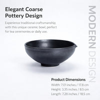 Ceramic Noodle Bowl, 8.3-inch Matte Beige Deep Plate