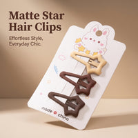 Metal for Women Set of 3, Matte Finish for Fringe and Daily Wear, 5cm Small Styling Accessories