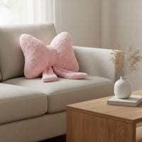 Bow Throw Pillow Soft Butterfly Pillow Stuffed for Bed, Backrest