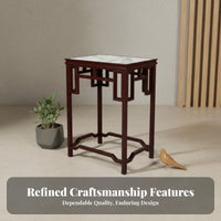 Elegant Aesthetic Chinese Design Bonsai Stand Long-Lasting and Stable Oriental Display Pedestal Strong Load-Bearing House Decoration Space Saving for Collectors, Plant Lovers, Home Decorators, Balcony, Living Room, Entrance Hall, Garden