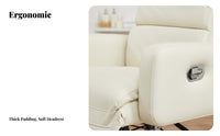 Upholstered Recliner with Footrest Adjustable rearrest Pushrearrest Recliner Ergonomic Design dense Foam padding for Seniors