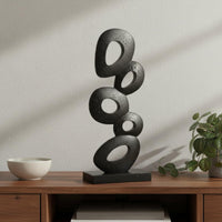 Geometric Tabletop Statue Gift Idea Abstract Loop Statue Collectible Table Ornament for Office