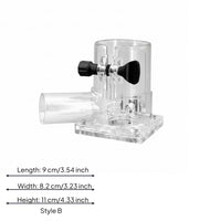 Trim Router Dust Cover Transparent Router Dust Extraction Cover Adjustable Clamp