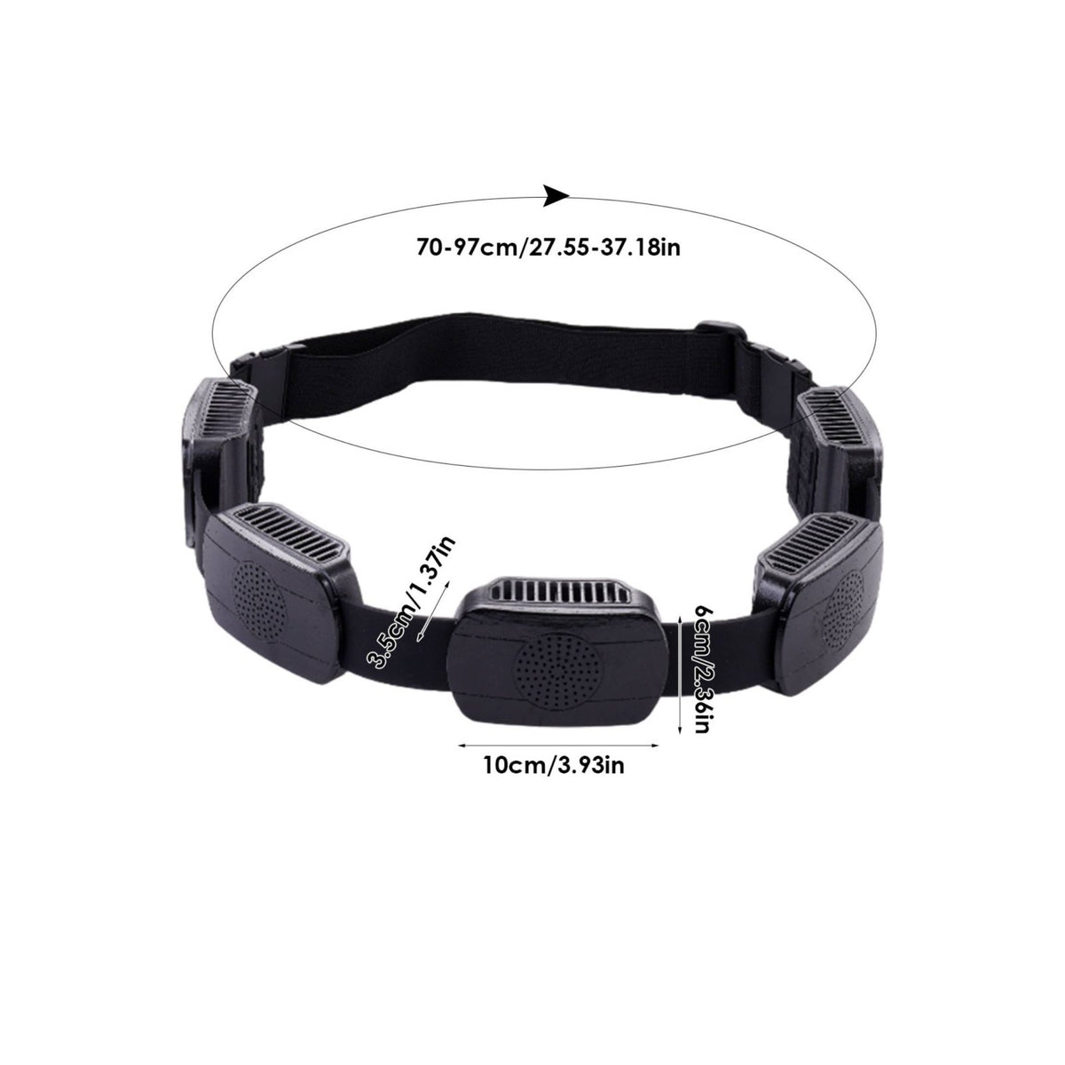 5 Fan Waist Fan Hands-Unrestricted Personal Cooling Lightweight for Sports