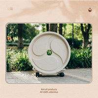 Plant Stand with Wheels for Floor Standing Use, Heavy Duty PP Material with Water Collection Tray, Stable Indoor and Outdoor Rolling Saucer