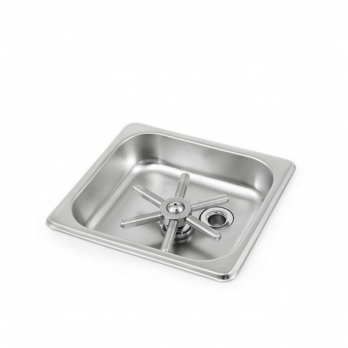Cup Washer with Recessed Basin Stainless Steel Countertop Cup Washer Resistant   for Bartenders