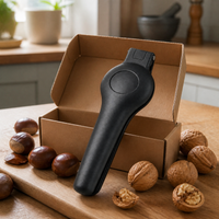 Chestnut Opener Nut Cracker Tool for Walnuts and Hard Shell Nuts, Press-Type Stainless Steel