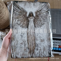 Vintage Guardian Angel  Wall Art乡村做旧守护天使仿金属墙饰