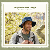 Wide Brim Hat UPF 50+ Foldable Unisex Outdoor Sun Protection