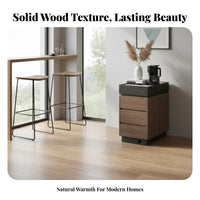 Small Kitchen Island Cabinet Solid Wood with Drawers and Minimalist Bar Table Mid-period Design Function Suitable for Gift Giving Home Decoration Office Workspace