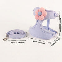 Cat Vest Harness and Leash Set, Adjustable Walking Vest Style Harness with Leash Included, Outdoor Small Cat Walking Harness for All Kittens
