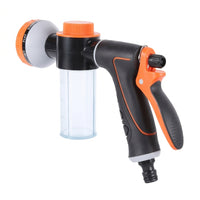 Car Cleaning and Car Wash Pump Sprayer with Integrated Foam Bottle, High Pressure Hose Nozzle with Multiple Spray Patterns, Mist Spray Hose
