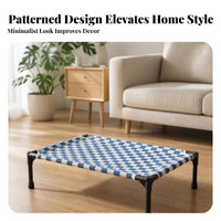 Medium Size Raised Pet Cot Raised Pet Bed Black Frame Cat Dog Bed for Dogs