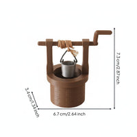 Well Model Vintage House Decoration Detailed for Pretend Play