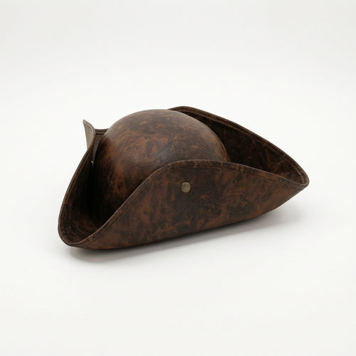 Tricorn Pirate Hat Distressed Tricorn Hat Structured for Halloween, Theater