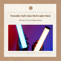 RGB dimmable LED tube for photo