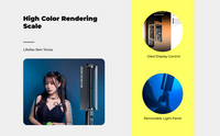 Dimmable RGB LED tube, 2800K-8000K