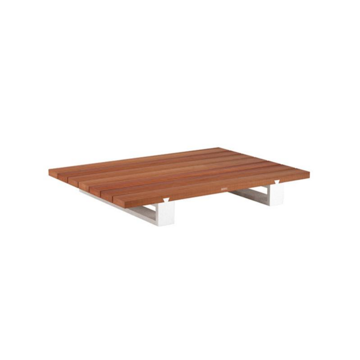 Modern Patio Conversation Set with Teak Coffee Table